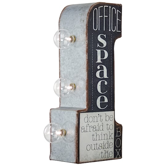 Office Space Vintage Mini Metal LED Marquee Wall Sign